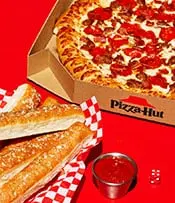 Large 3-Topping Pizza and Breadsticks